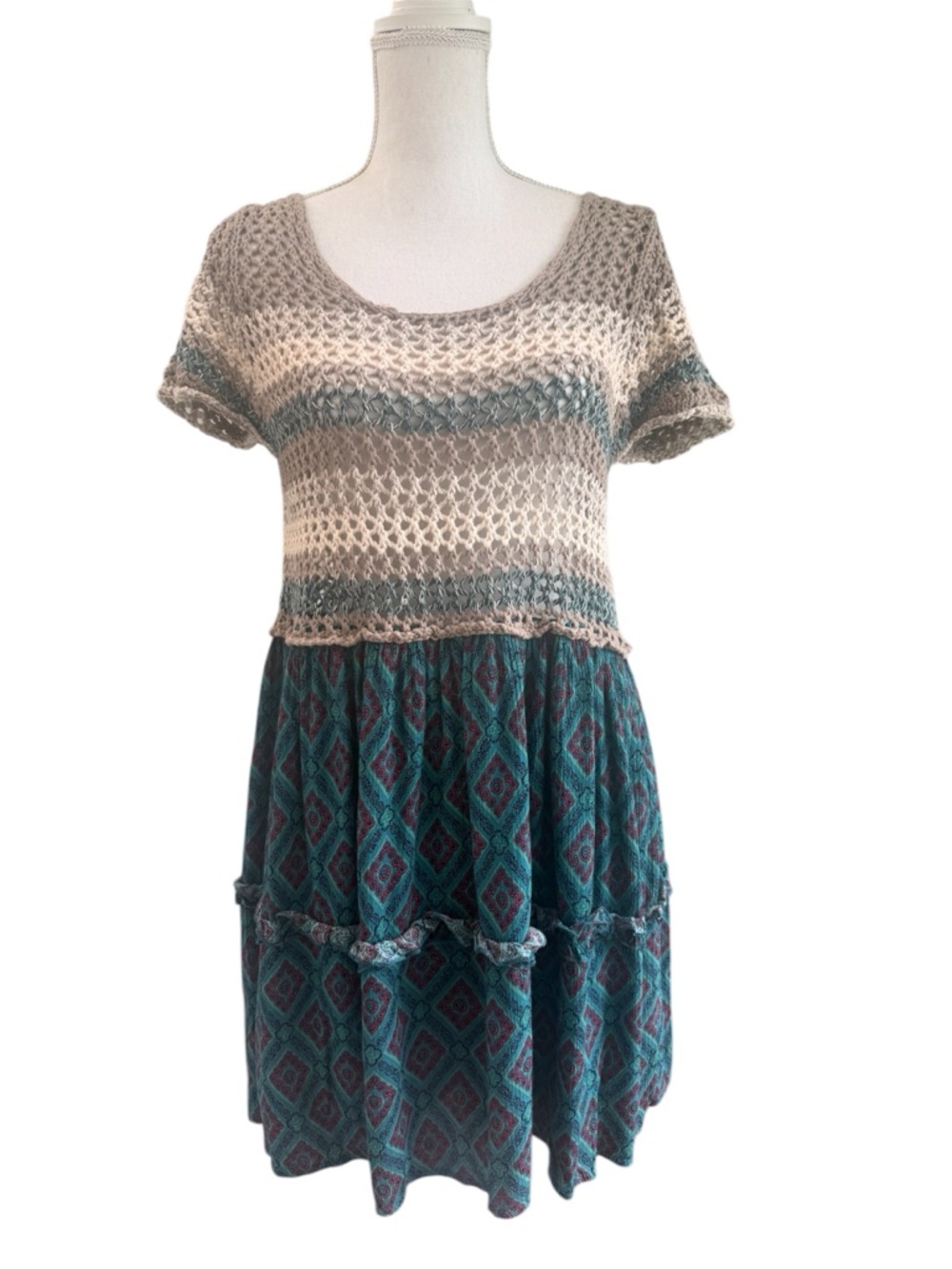 NWT Easel boutique crochet dress szS/M boho